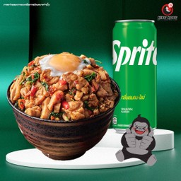 Sprite Original X ข้าวกะเพราไก่ไข่ออนเซ็น