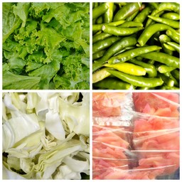 รวมผักแกล้มพร้อมขิงดองสามรส