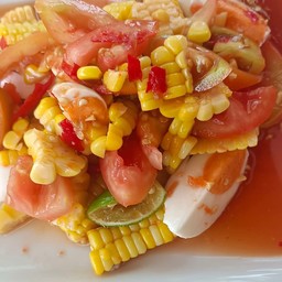 ตำไทย ข้าวโพด ไข่เค็ม
