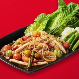 THIN NOODLE SPICY SALAD WITH FERMENTED FISH SAUCE
