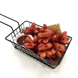 ไส้กรอกแดงทอด