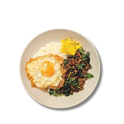 • Stir Fried Basil With Egg (กะเพราไข่ดาว)