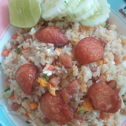 Pork Chinese sausage fried rice.