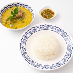 ข้าวแกงเขียวหวานเนื้อสูตรเข้มข้น