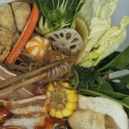 ซุปหม่าล่าน้ำข้น ชั่งวัตถุดิบ 300 g.Mala bone soup 麻辣骨汤