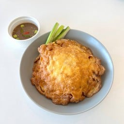 ข้าวไข่เจียวหมูสับ ( ไข่ 2 ฟอง )