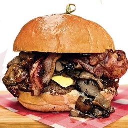 • Mushroom And Beef Burger