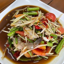 ตำกุ้งสด   ไทย    ปาร้า