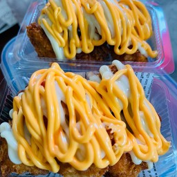 ไก่ป๊อบ ราดชีส+มายอง