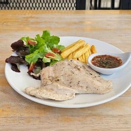 สเต็กอกไก่นุ่ม