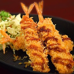 กุ้งทอดราดซอส