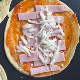 มินิเครปพิซซ่าแฮมชีส กล่อง 3 ชิ้น