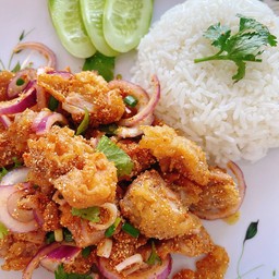 ข้าวยำไก่แซ่บ