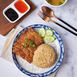 ข้าวมันไก่ทอด