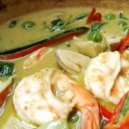 แกงเขียวหวานกุ้ง (ถ้วย)
