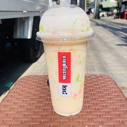 นมเปรี้ยวปั่น+ปี้โป้