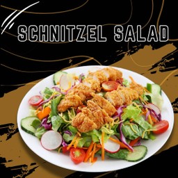 สลัดผักรวม หมูทอดเยอรมัน