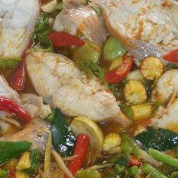 แกงป่าปลาทับทิม ถ้วย