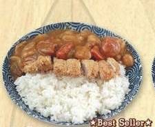 ข้าวแกงกระหรี่+เนื้อทอด
