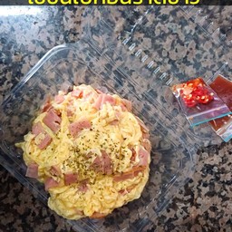 ข้าวไข่ข้นเบค่อนนหมู