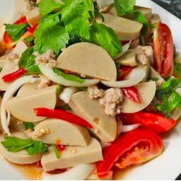 ยำหมูยอ+หมูสับ