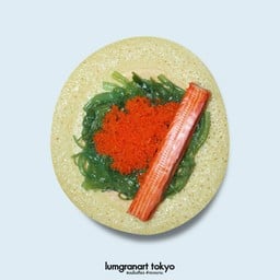 ยำสาหร่ายปูอัดไข่กุ้ง