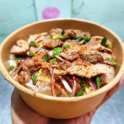 ข้าวน้ำตกคอหมูย่าง