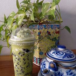 ชาเขียวเฉาก๊วยปั่น