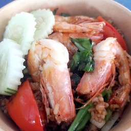 ข้าวผัดโบราณกุ้ง