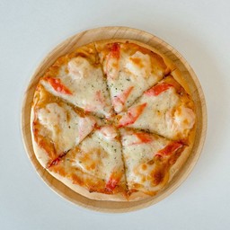 พิซซ่าซีฟู๊ด กุ้ง และ ปูอัด