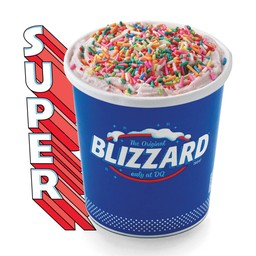 Ice Cream Blizzard® Treat Strawberry Super Rainbow  Extra Large Size