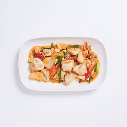 ปลาหมึกผัดไข่เค็ม