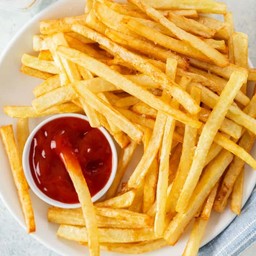 French fries with salt & paper