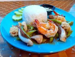 ข้าวราดพริกหยวกทะเล