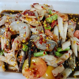 ไหลบัวกุ้งสดปูปลาร้า