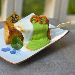 ขนมปังแท่งรสสังขยาใบเตยหรือชาไทย