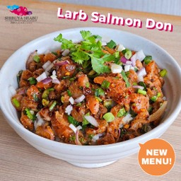 ข้าวหน้าลาบแซลมอน