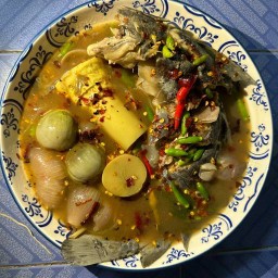 ปลาร้าต้มปลาดุก ร้านดุกนัว ปลาร้าเด็ด ตลาดแก่งเสี้ยน