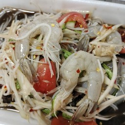 ตำซั่วกุ้งสด