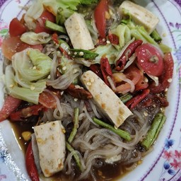 ตำเส้นเล็ก+หูมยอ