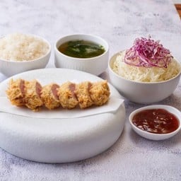 Pork Fillet Cutlet Set With Ponzu Truffle Sauce