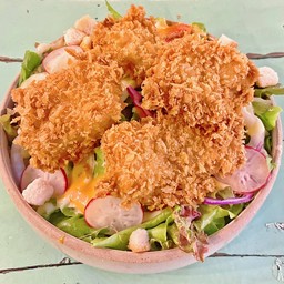 สลัดปลาดอลลี่ทอด (สลัด)