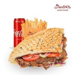 Doner Kebab Beef Regular Size เคบับเนื้อวัว Sandwich  Set [อร่อยซ่ากับโค้ก]