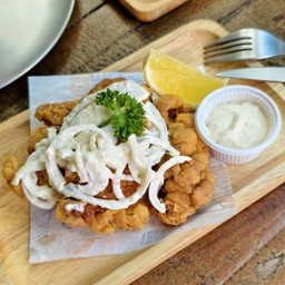 ไก่ทอดซอสหัวหอม Snow onions