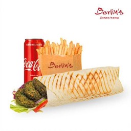 Doner Wrap (V) Falafel 12 Inches ดูรัมฟาลาเฟล (มังสวิรัติ) 12นิ้วSet [อร่อยซ่ากับโค้ก]