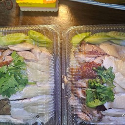 ข้าวมันไก่ผสมไก่ย่าง+ไก่ต้ม