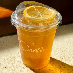 โฮจิฉะใสน้ำผึ้งมะนาว Houjicha Honey Lemon