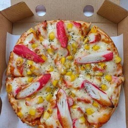 พิซซ่าหน้าข้าวโพดปูอัดชีส ไซค์ L