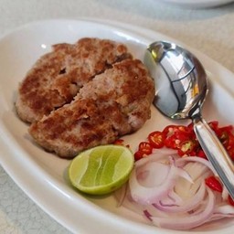 หมูสับปาเค็มทอด