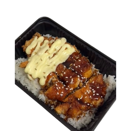 ข้าวไก่กรอบ สองใจ